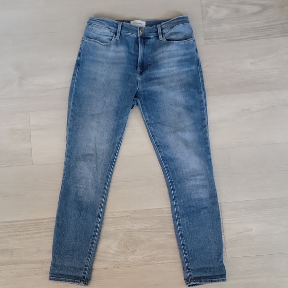 Frame Denim Blue Skinny Jeans - Picture 2 of 13